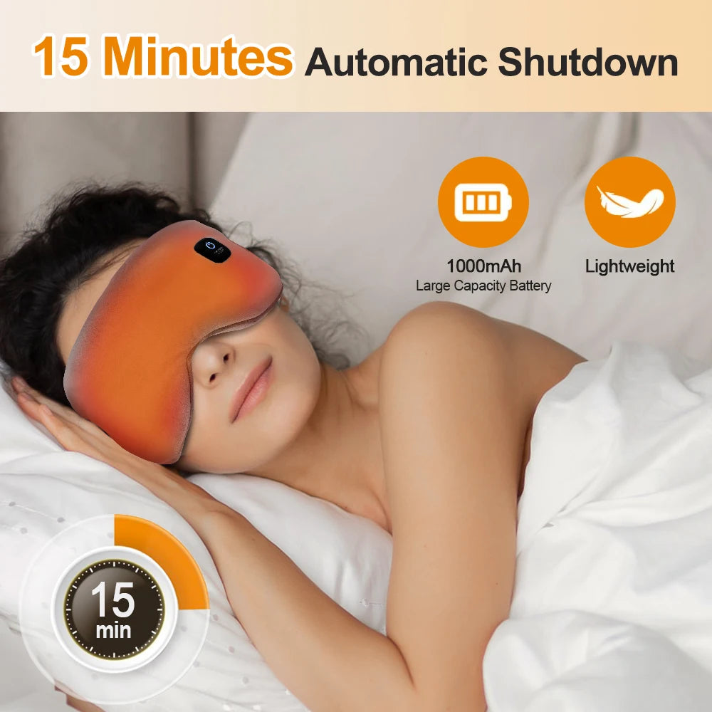 Cordless Eye Protection Eye Mask Electric Heating Sleeping Mask Washable Intelligent Hot Compress Sleep Mask Rechargeable